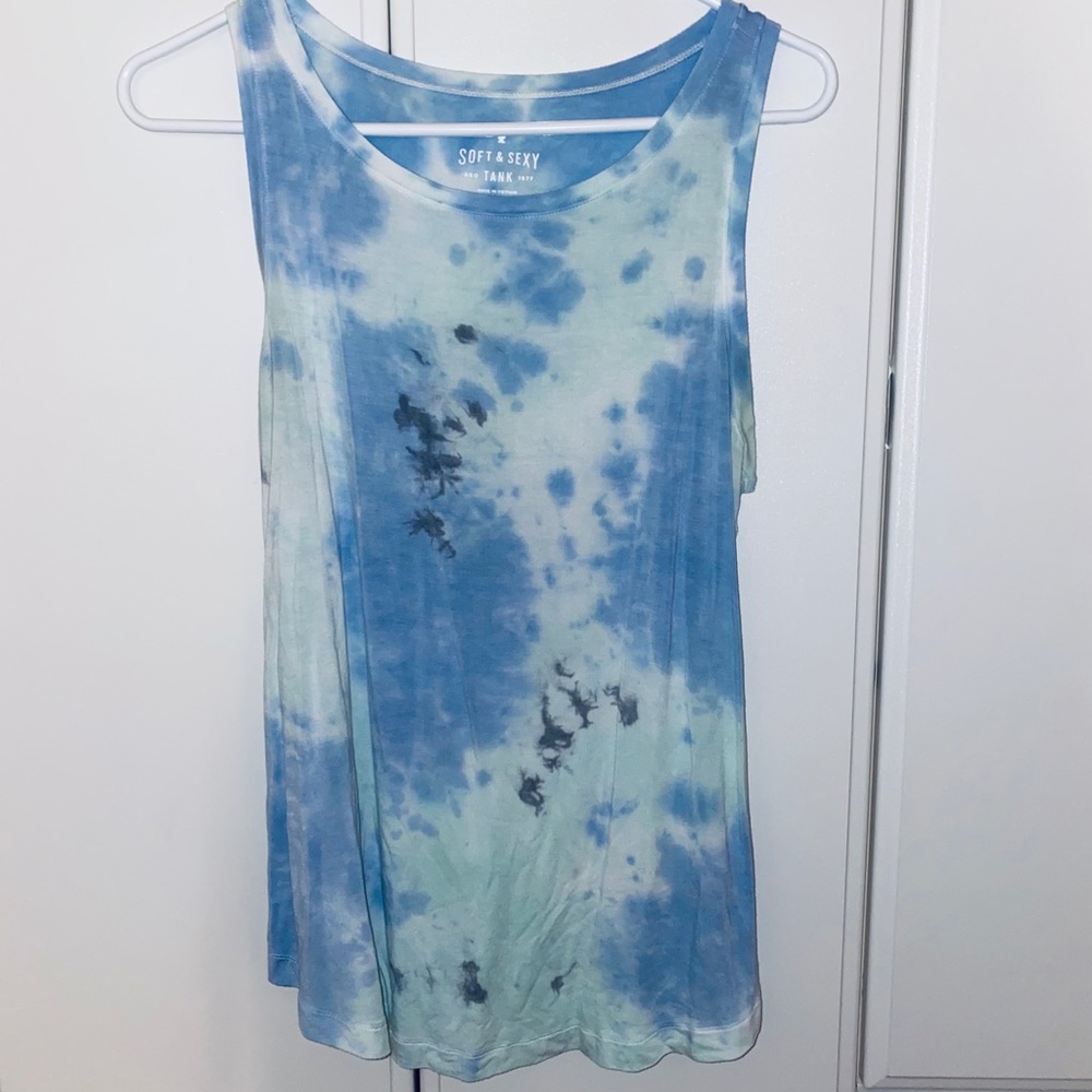 soft&sexy tie-dye tank top